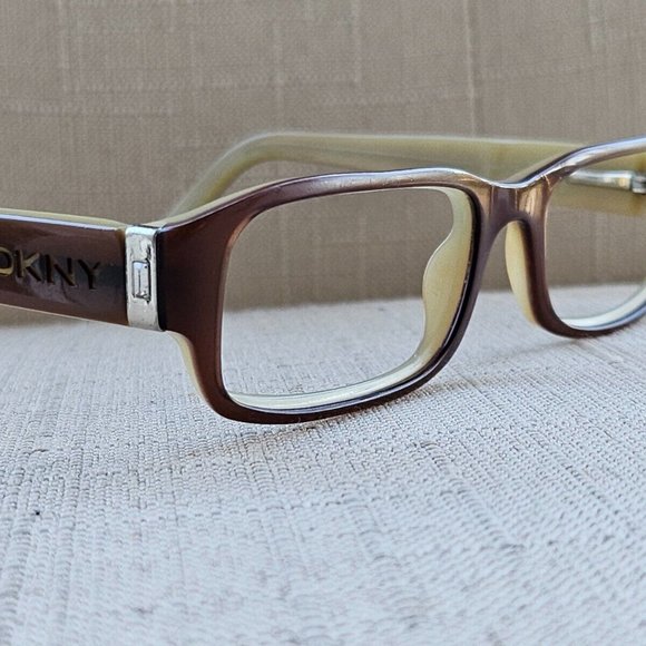 DKNY Women Glasses Brown Tone Frame 52[]17 135 Glasses Frame - Picture 2 of 12